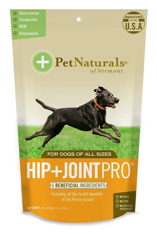 Pet Naturals Hip and Joint PRO with Glucosamine, Chondroitin and MSM for Dogs, 60 Chews