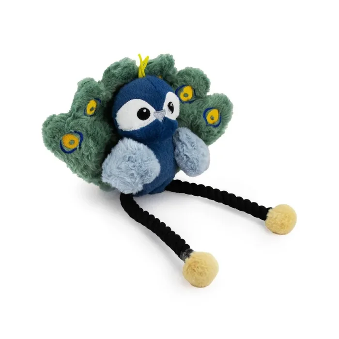Pixie Peacock Plush-n-Rope Dog Toy