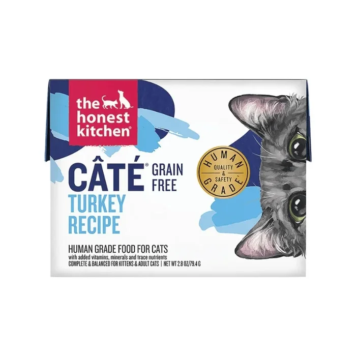 *(Please Use By 2026-02-28)* Wet Cat Food – CÂTÉ – Grain Free Turkey Recipe – 2.8 oz
