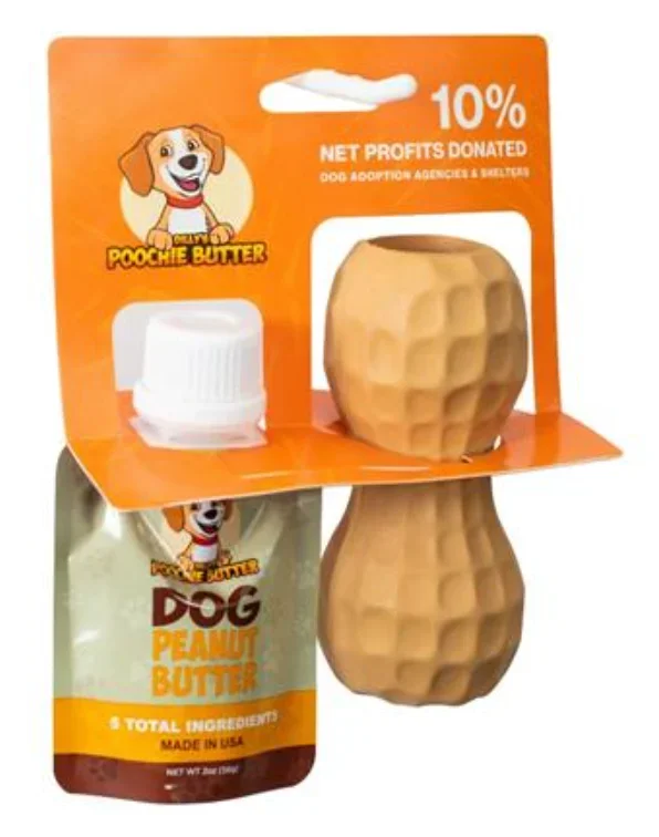 Poochie Butter Peanut Toy + 2 oz PB