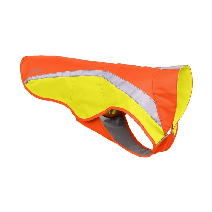 Ruffwear, Lumenglow High-Vis Dog Jacket, High-Visibility Protection for Day and Night, Blaze Orange, X-Large