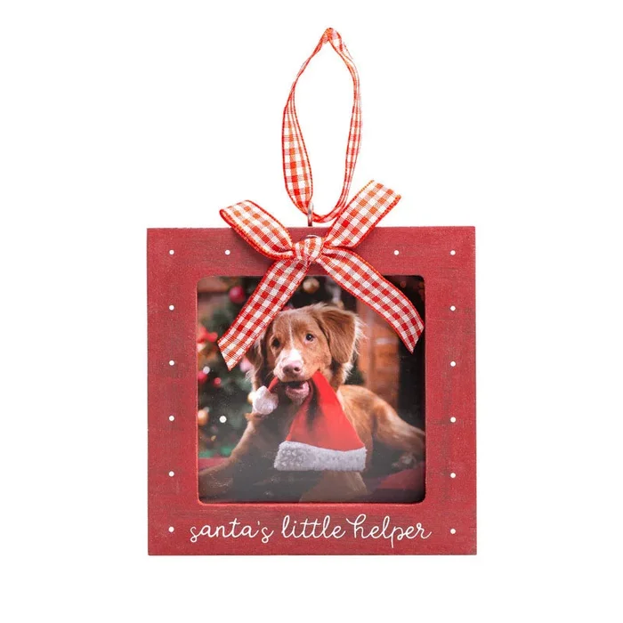 “Santa’s Little Helper” Holiday Photo Ornament