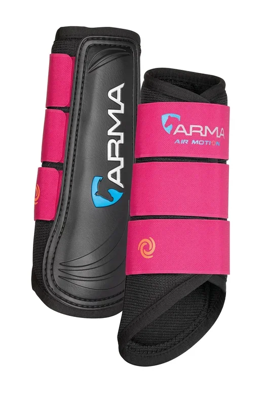 Shires Arma Air Motion Brushing Boots (Raspberry, Full)