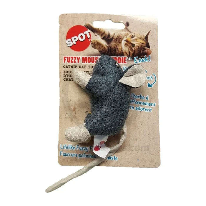 Spot Wool Mouse Willie Cat Toy with Catnip Assorted 3.5-in