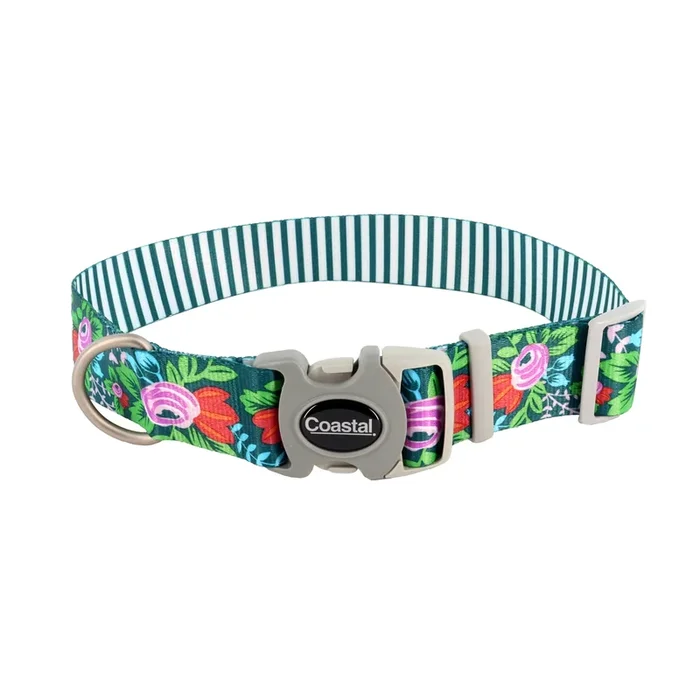 Sublime® Adjustable Dog Collar Floral Small