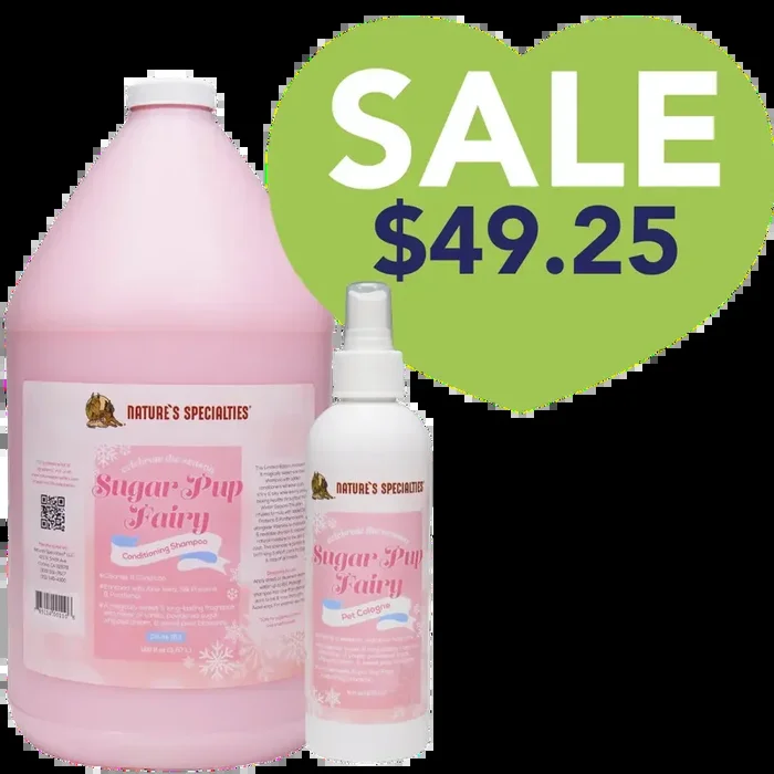 Sugar Pup Fairy Conditioning Shampoo Gallon and 8oz Cologne by Nature’s Specialties