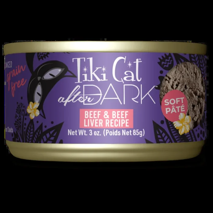 Tikicat Adult After Dark Beef and Beef Liver Soft Pate (3oz)