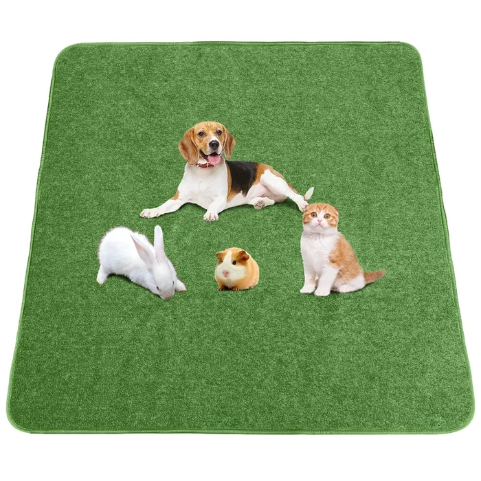 ULIGOTA Extra Large Reusable Dog Pee Pads 65×48 Washable Grass Green Puppy Training Mat for Playpen