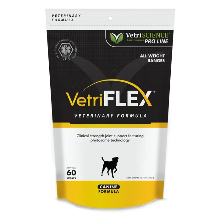 VetriScience VetriFlex Canine Formula – Active Joint Support Supplement for Dogs – Wellness Bites Support Comfortable Movement &