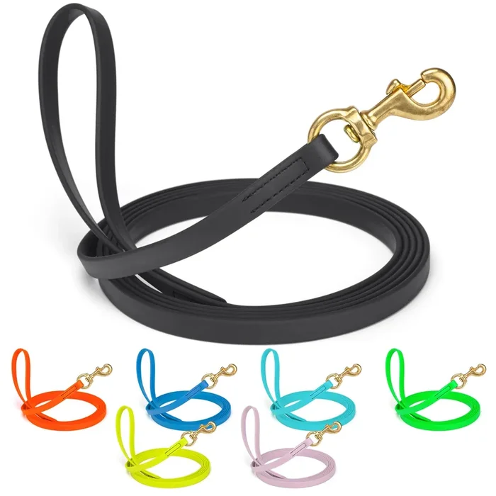 Viper Biothane Working Tracking Lead Leash Long Line For Dogs 2 Colors And 6 Sizes, Black, 5/8” X 33Ft