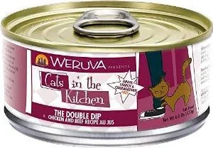 Weruva Chicken & Beef Recipe Au Jus Cans The Double Dip Cat 24/6.0oz. {L-x} 784099