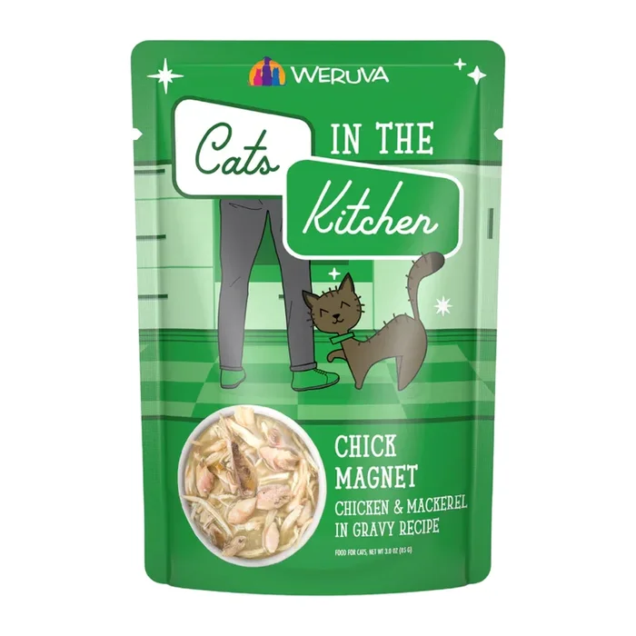 Wet Cat Food – Cats in the Kitchen – Chick Magnet – Chicken & Mackerel in Gravy