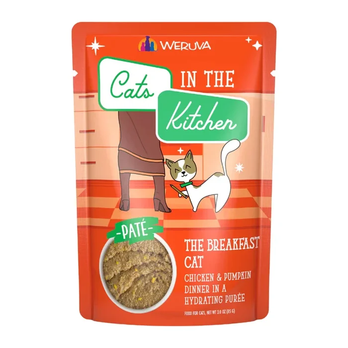 Wet Cat Food – Cats in the Kitchen SNS Paté – The Breakfast Cat – Chicken & Pumpkin in a Hydrating Purée