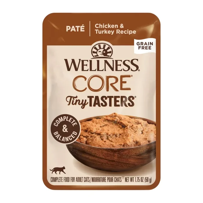 Wet Cat Food – CORE Tiny Tasters – Smooth Paté – Chicken & Turkey Recipe – Adult