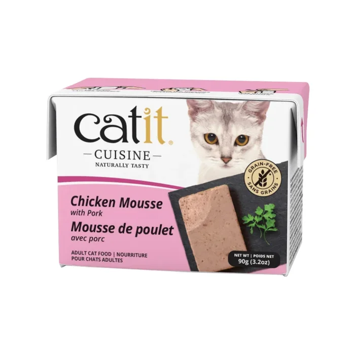 Wet Cat Food – CUISINE – Chicken Mousse with Pork – Adult – 90 g