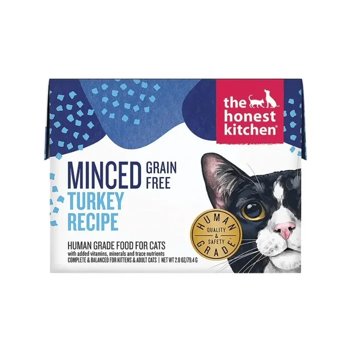 Wet Cat Food – MINCED – Grain Free Turkey Recipe