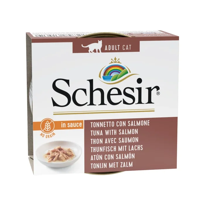 Wet Cat Food Topper – IN NATURAL GRAVY – Tuna & Salmon – 70 g