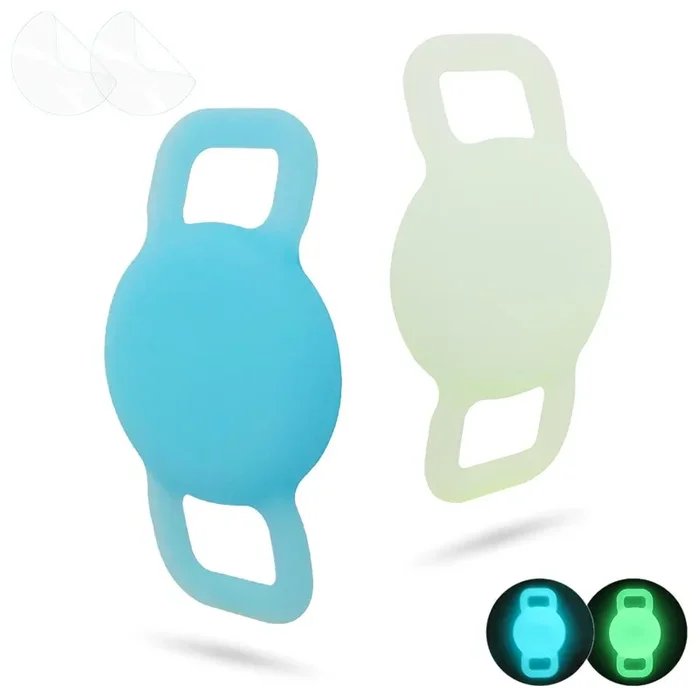 Whalezon Airtag Cat Collar Holder, Small Air Tag Dog Collar Holder Compatible With Apple Tag, Anti-Lost Pet Tracker Cases Fit On