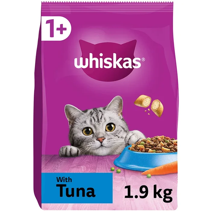 Whiskas 1+ Adult Dry Cat Food Tuna 1.9kg