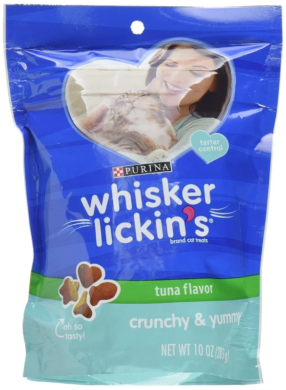 Whisker Lickins Crunchy & Yummy Tuna Flavor Cat Treats, 10 OZ