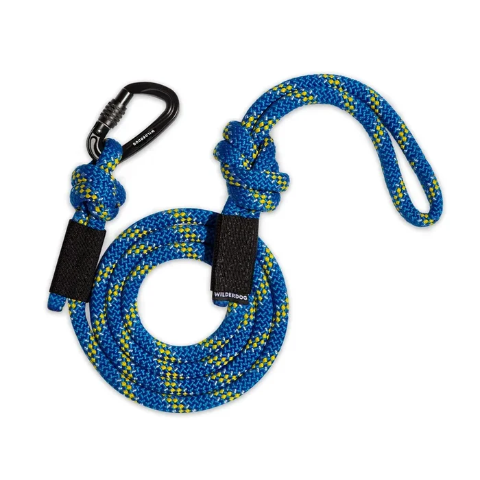 Wilderdog Small Carabiner Climbing Rope Dog Leash For Small & Medium Dogs – 5Ft – Mariner – 1Ct