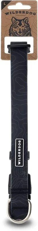 Wilderdog Waterproof Dog Collar – Repels Water & Dirt – Small 11”-15” – Black