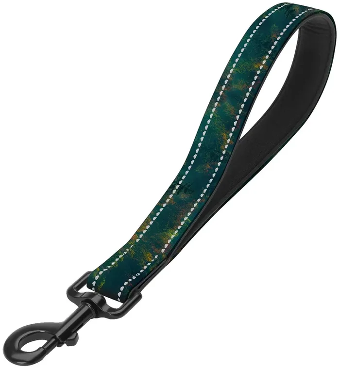 Woodland Nylon Short Dog Leash For Training Control – Reflective, Padded Handle For Large And Medium Dogs