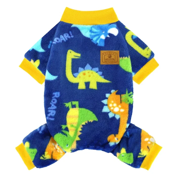 XPUDAC Dog Pajamas Fleece Dog Sweaters for Small Medium Dogs Girl Boy Soft Warm Winter Dog Clothes for Doggie Winter Christmas(S