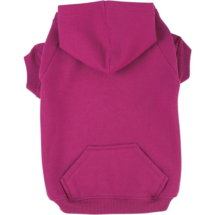 Zack & Zoey Basic Hoodie For Dogs, 16′ Medium, Raspberry Sorbet