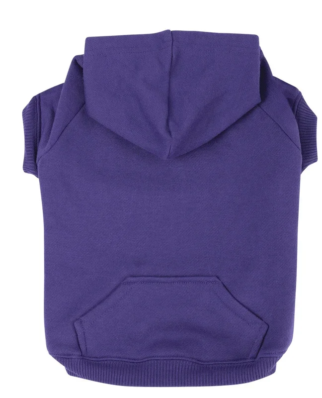 Zack & Zoey Basic Hoodie For Dogs, 20′ Large, Ultra Violet