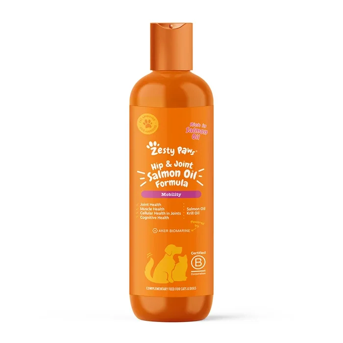 Zesty Paws Hip & Joint Salmon Oil For Dogs & Cats 250ml