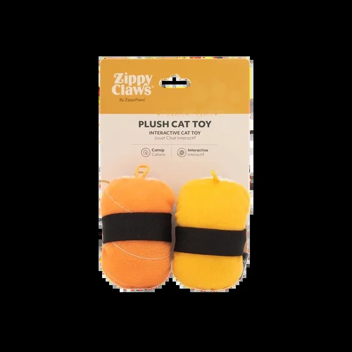 ZippyPaws – ZippyClaws – NomNomz Sushi Interactive Plush Cat Toy